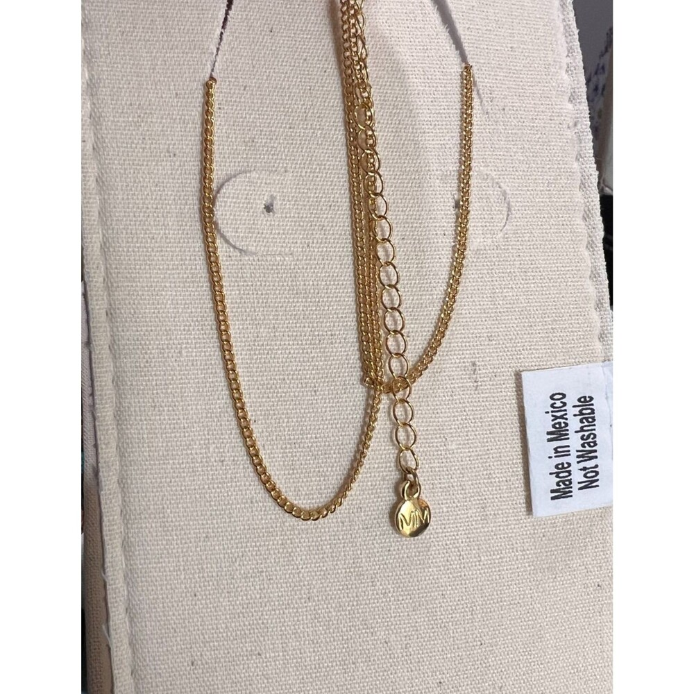 24k Gold Plated Crescent Moon Star Pendant Necklace Celestial Witchy NIB Mayamar - Picture 8 of 11